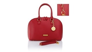 JOY and IMAN 21Section Leather Handbag and Watch