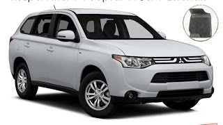 Автомобильные коврики в салон для Mitsubishi Outlander (Митсубиши Аутландер) 2012-н.в. Luxmats.ru
