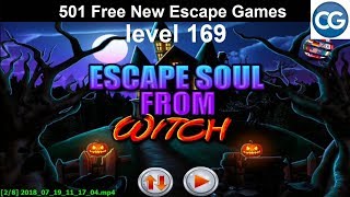 [Walkthrough] 501 Free New Escape Games level 169 - Escape soul from witch - Complete Game