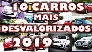 Carros que mais DESVALORIZAM 2019 - TOP 10 BRASIL