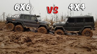 ГЕЛИК 6Х6 против 4Х4 ... Сравнительный тест Traxxas TRX4. Offroad RC