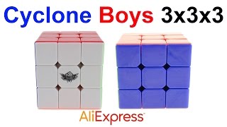 Кубик Рубика Cyclone Boys 3x3x3 Color Plastic AliExpress !!! Моё первое видео !!!