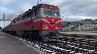 ТЭП70БС-002 С поездом Вильнюс - Клайпеда