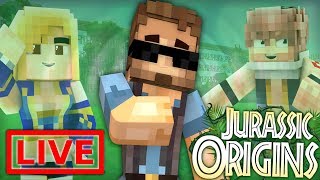 Jurassic World Origins LIVE #5.5 (Dinosaur Mod Minecraft Roleplay)