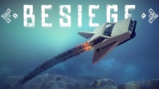 Besiege Best Creations - Flying Reliant Robin - Landing on the Moon! - Besiege Gameplay