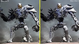 ReCore Definitive Edition Xbox One S vs Xbox One X 4K Graphics Comparison