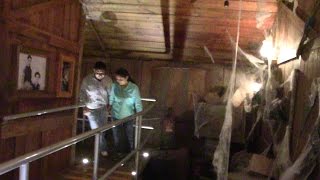 Medusa Steel Coaster queueline Funhouse walkthru HD Six Flags Mexico