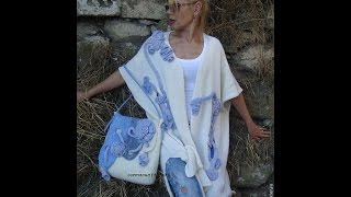Красивые вязаные пальто. Beautiful knitted coat.