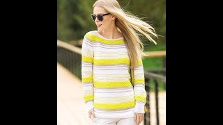 Женский Молодежный Пуловер Спицами - 2019 / Female Youth Pullover Knitting Needles