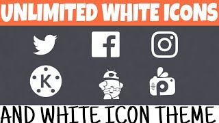 how to get white icons png | White icon theme for android [hindi]