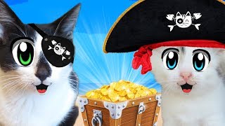КОТ МАЛЫШ и ПИРАТСКИЙ ЧЕЛЛЕНДЖ НАЙДИ КЛАД : ВСЕ СЕРИИ ПОДРЯД! HIDE AND SEEK CHALLENGE как МУЛЬТИК