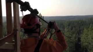 My first time Ziplining: Sweden Zipline Little Rock Lake - Largest in Europe!