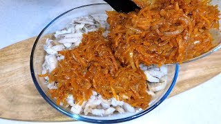 Супер рецепт 1970 года! Минтай под маринадом. Рыба под маринадом просто и вкусно.