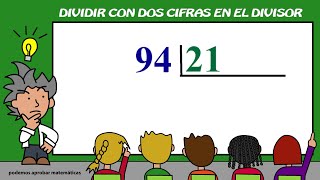 Enseñar a un niño a dividir por 2 cifras
