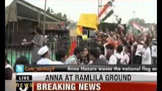 Anna Hazare at Ramlila Maidan