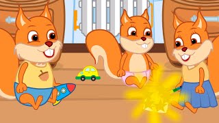 Famille d'Écureuil - La Baguette Magique De L'artiste Animé 2022 en Français