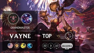 Vayne Top vs Darius - NA Grandmaster Patch 9.9