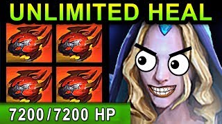 UNLIMITED HEAL CRYSTAL MAIDEN - DOTA 2 PATCH 7.06 NEW META PRO GAMEPLAY