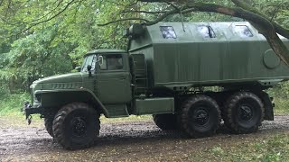 Урал-375 КрАЗ-214 ГАЗ-69 Militärfahrzeugtreffen Königsbrück 2017