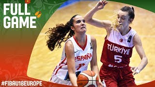 Spain v Turkey - Full Game - Round of 16 - FIBA U18 Women's European Championship 2017
