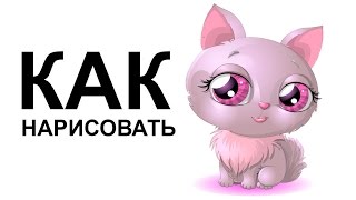 Как нарисовать кошку карандашом поэтапно