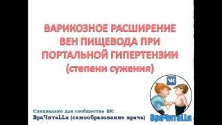 Варикозное расширение вен пищевода