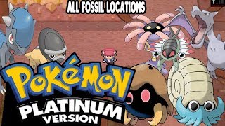 Pokemon Platinum - All Fossil Locations (Sinnoh's Underground)