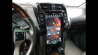 Магнитола для Тойота Прадо 150 в стиле Тесла Экран 13,3"