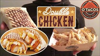 ASMR | O'TACOS Test TACOS DOUBLE CHICKEN + FRITES - dégustation/nourriture/Français