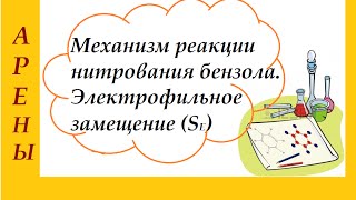Бензол. Механизм реакции электрофильного замещения. Нитрование бензола.
