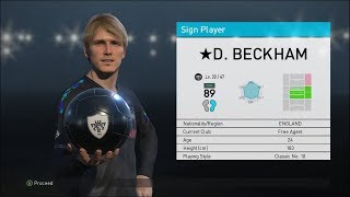 last BALL OPENING PES 2018 myClub ★D. BECKHAM & JOÃO MIRANDA