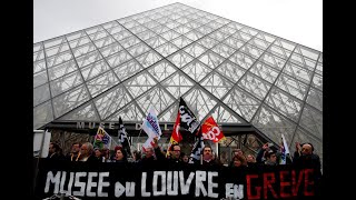 Strike over France's pension reform forces shut Louvre museum