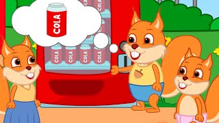 Famille d'Écureuil - Machine à Coca-Cola Animé 2021 en Français