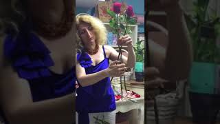 Сборка букета по спирали