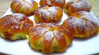 Необычные Булочки Тесто на Кипятке/ Unusual Buns Dough on boiling water