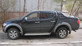 Мицубиси L200 в снегу  Тест драйв