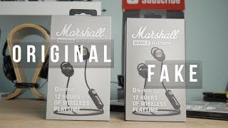 Marshall Minor II Bluetooth | Подделка vs оригинал, сравнение копии с подлинными Marshall Minor II
