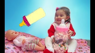 Кормим куклу Беби Борн Соню Сафия как Мама ухаживает за малышкой Видео для детей