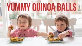 Quinoa & Sweet Potato Balls with Spinach | Gluten-Free
