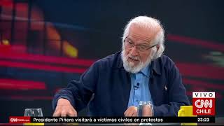 Gabriel Salazar : Piñera tuviera un mínimo de conciencia histórica y social que dimite [Sin cortes]