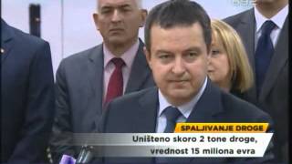 Uništena droga vredna 15 miliona evra