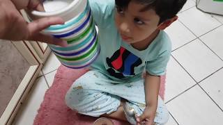 Aahan Sharma making Cold Coffee!