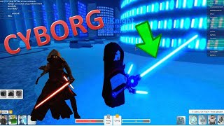 Getting the CYBORG CROSSGUARD LIGHTSABER in Ilum 2! (Roblox Star Wars)