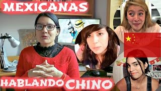 Adivinando palabras en Chino/ Mexicanas colaborando / Mexicana en China