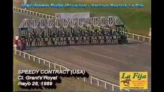 1989-169 Speedy Contract (USA) Cl. Grant's Royal - may. 28, 1989 - Revista La Fija