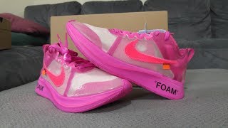 Nike Off-White Zoom Fly Tulip Pink (Quick Look)