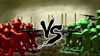 Minecraft | RED VS GREEN ARMY SOLDIERS CHALLENGE!
