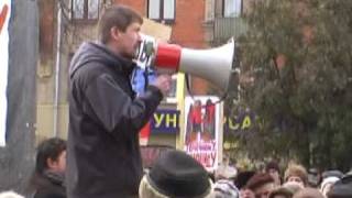 Выступление Сергея Кедрова на митинге в Жуковском