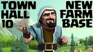 (TH10) BOMB TOWER! "NEW UPDATE!" FARMING BASE! MELHOR LAYOUT DE FARM PARA CV 10 (Hybrid base th10))