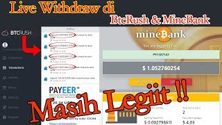 Live Withdraw di Situs MineBank & BtcRush | Terbukti Masih Membayar